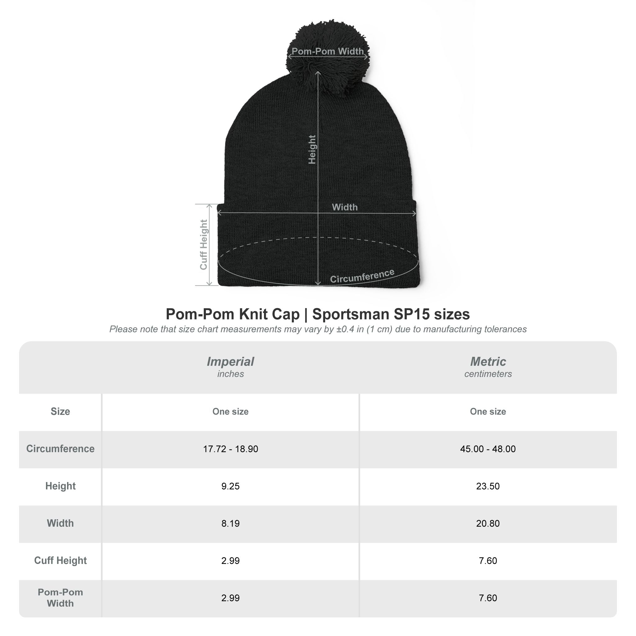 Embroidered Pom-Pom Beanie — "Jesus Loves Me" Floral Knit Cap