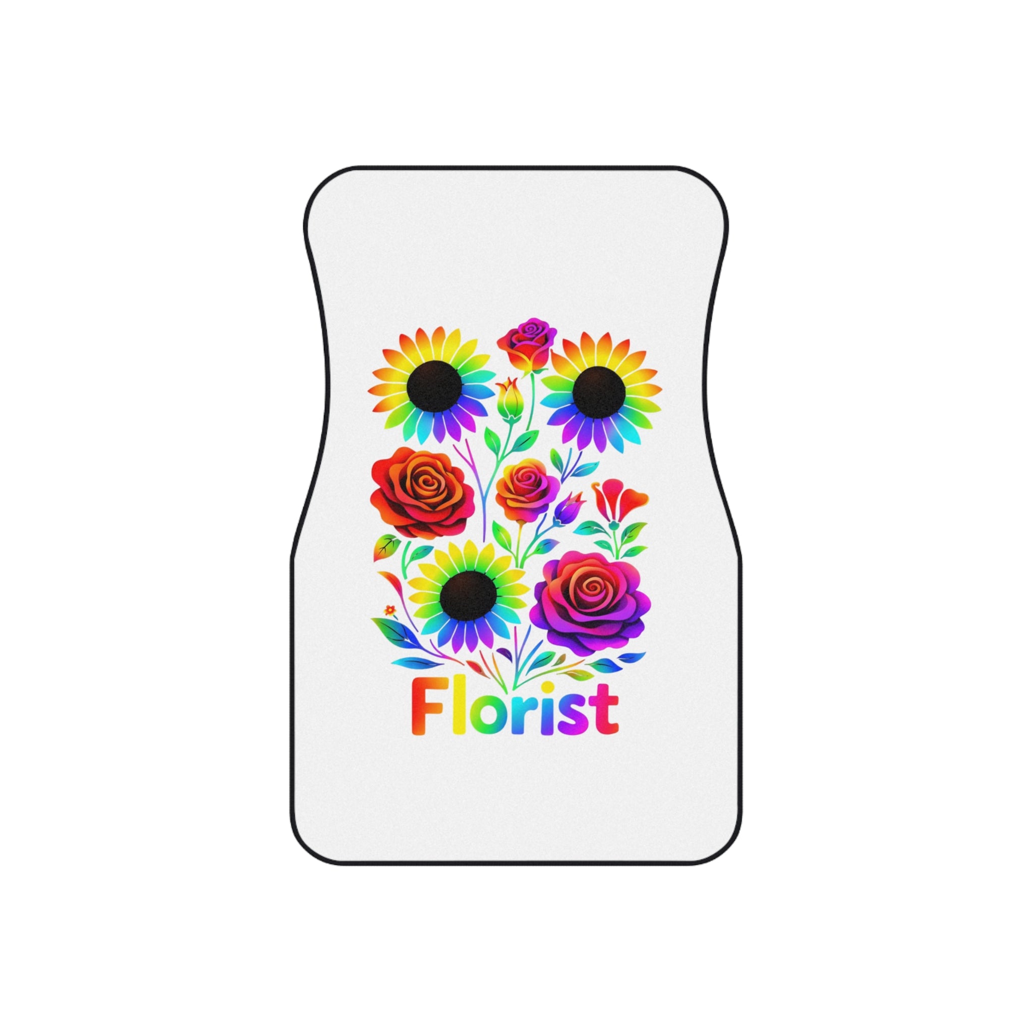 Jesus Loves You Car Mats (Set of 4) — Floral Mushroom Christian Auto Floor Mats
