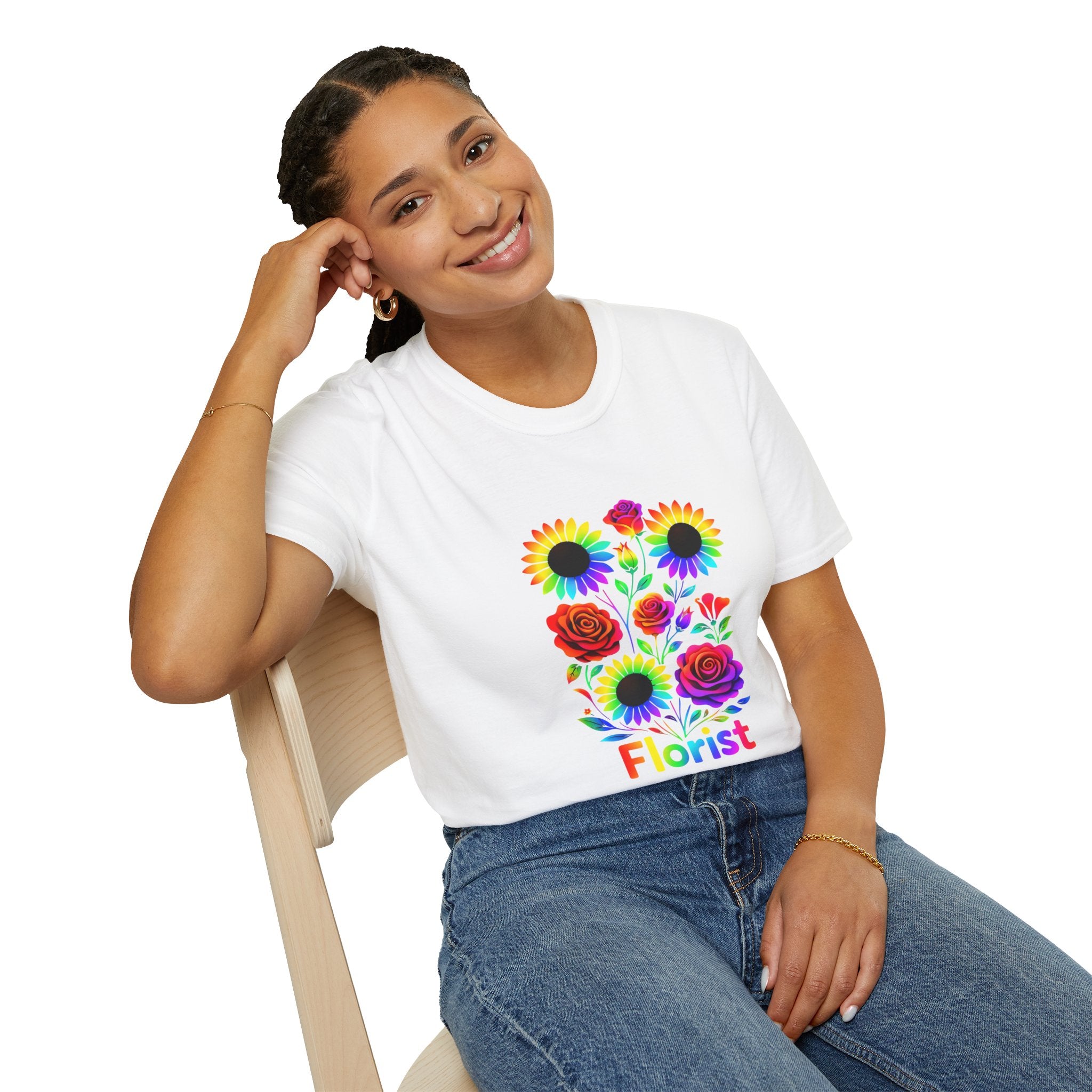 Florist Rainbow Floral T-Shirt