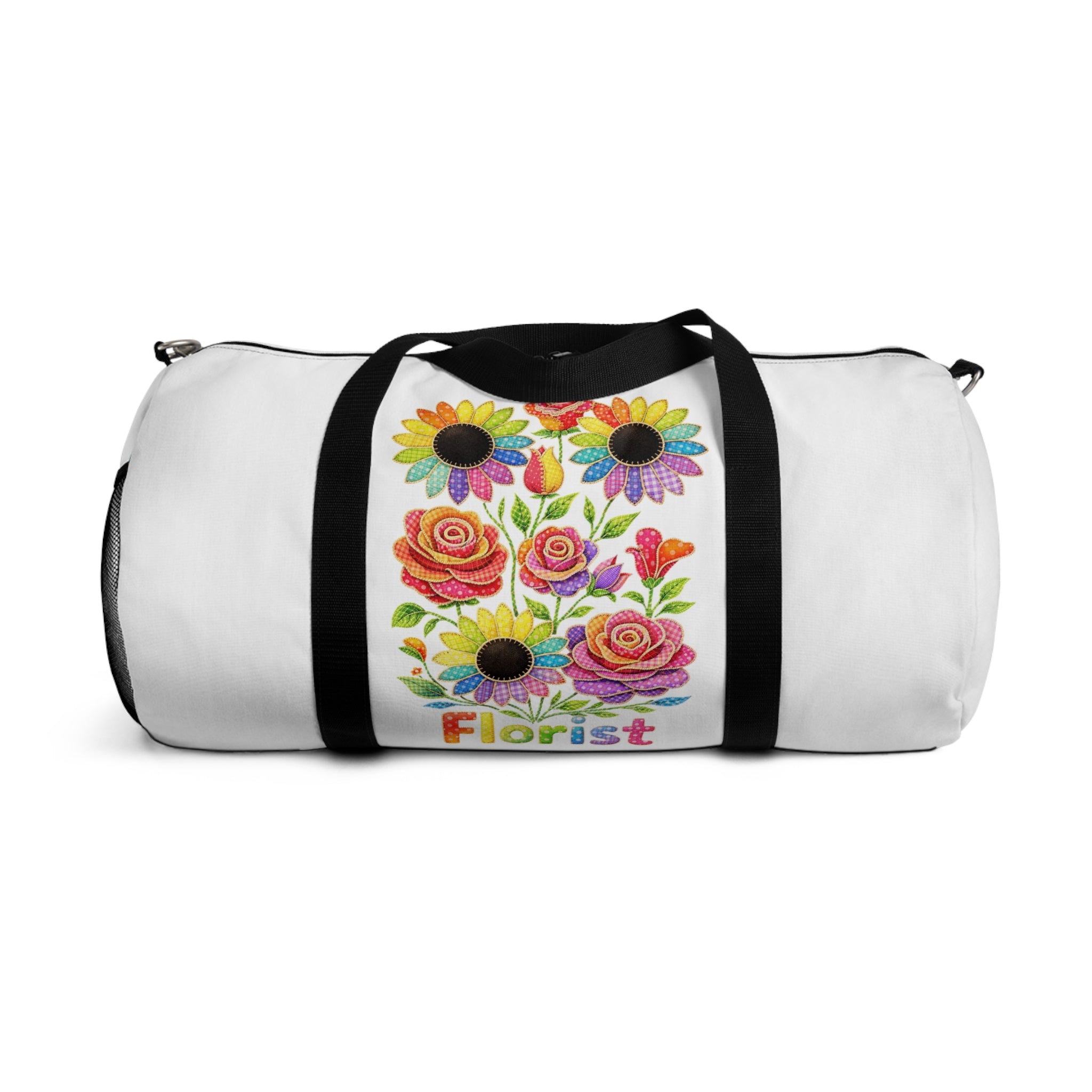 Floral Skull Duffel Bag — Colorful 'Florist' Travel Gym Bag