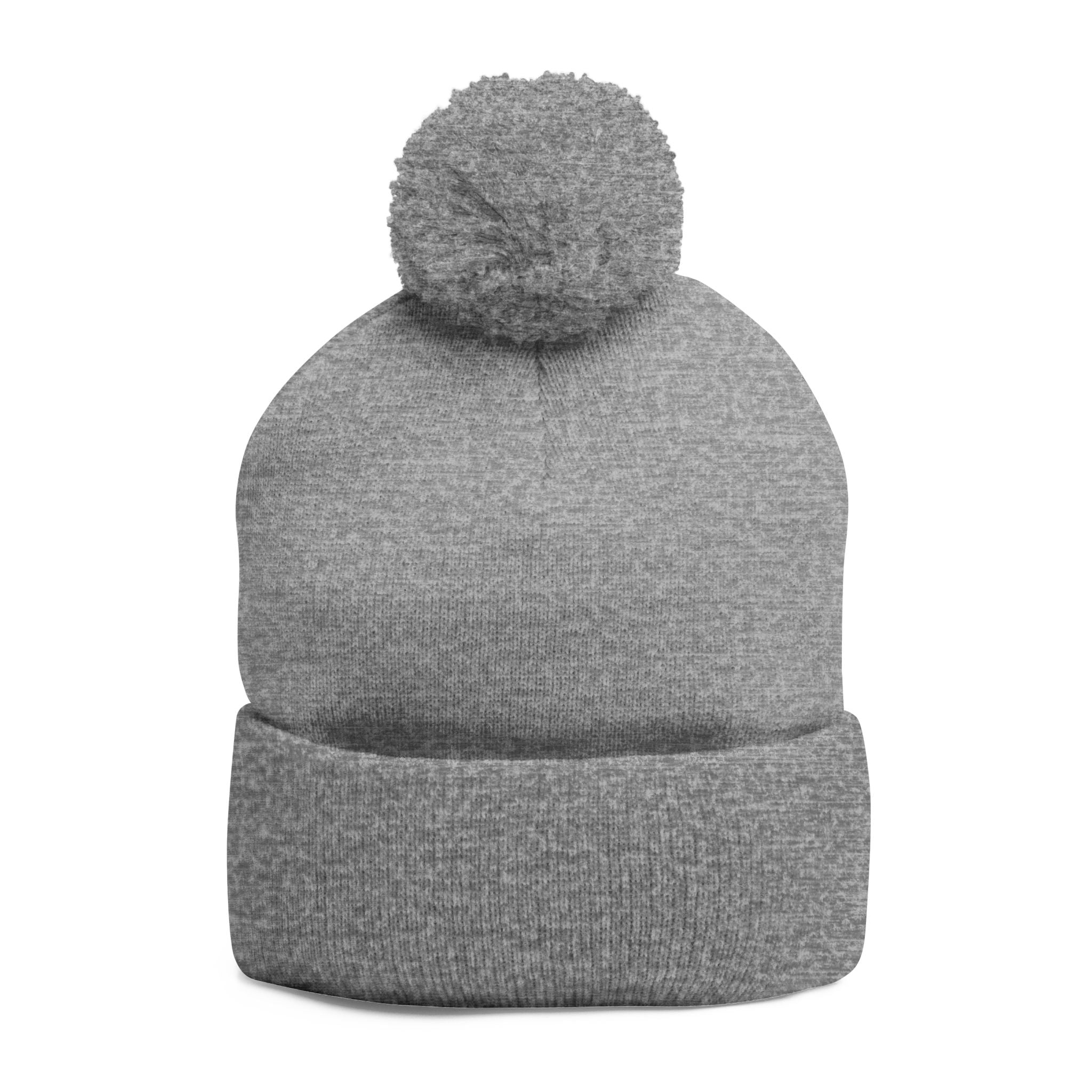 Embroidered Rainbow 'Mama' Pom-Pom Knit Cap — Cozy Winter Beanie