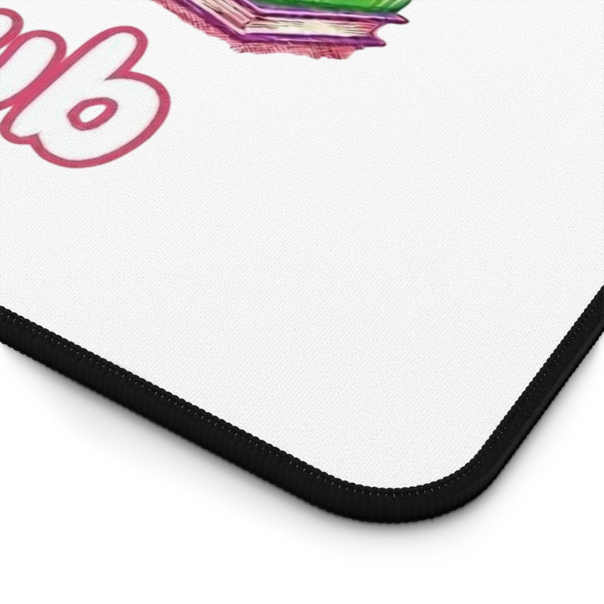 Book Club Desk Mat - Colorful Stacks & 'Love to Read' Design
