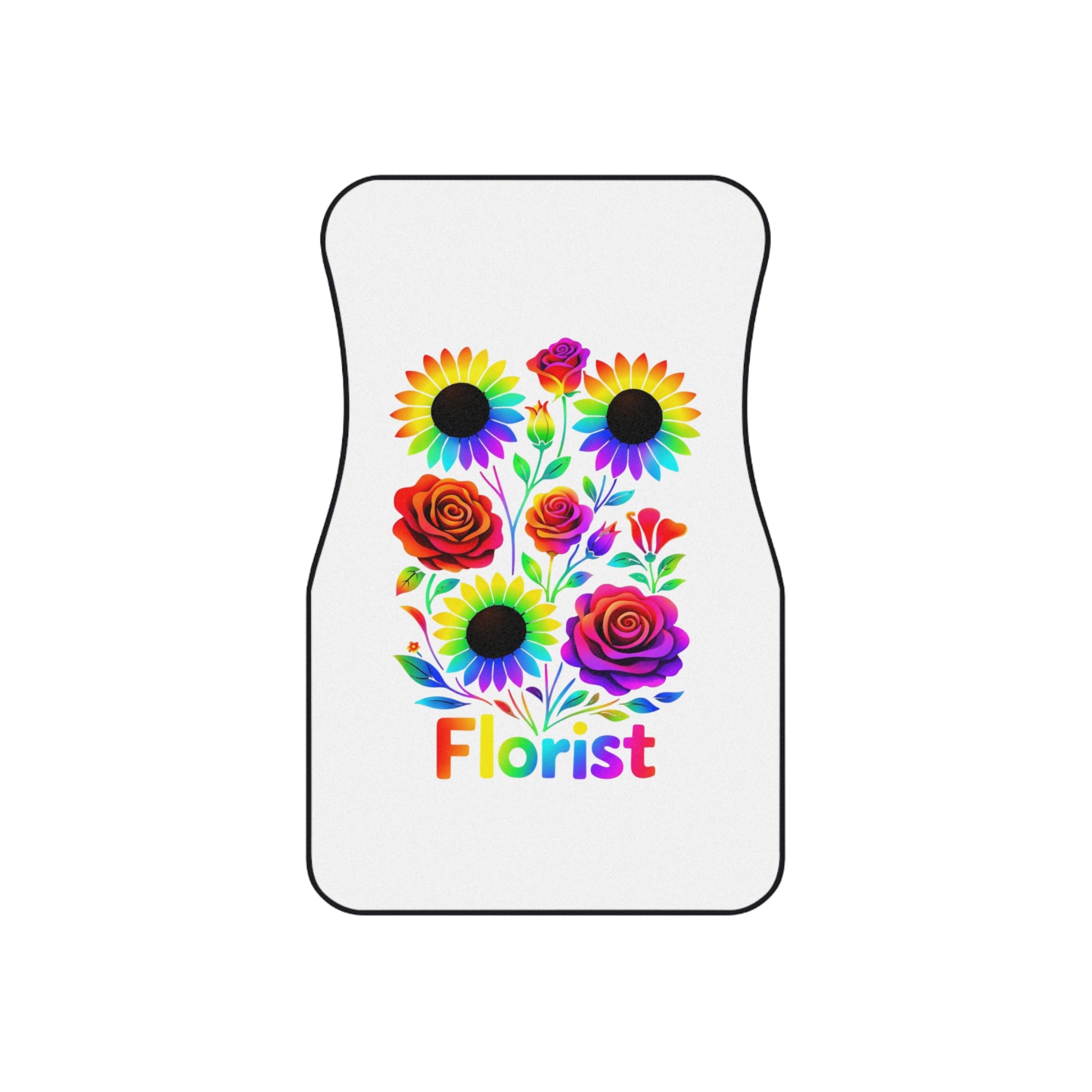 Jesus Loves You Car Mats (Set of 4) — Floral Mushroom Christian Auto Floor Mats